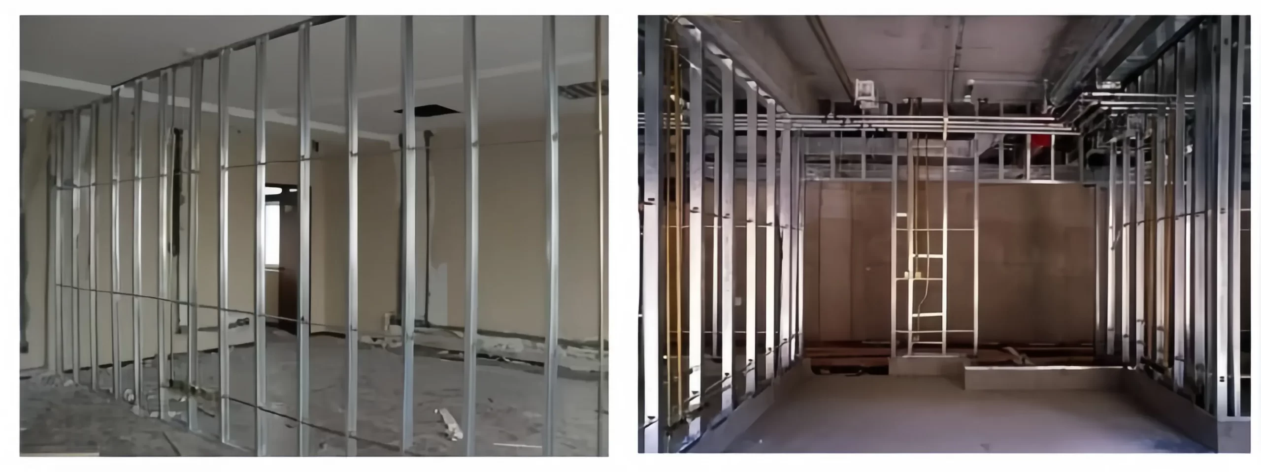 light steel stud and track for partition walls