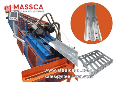 steel pallet roll forming machine